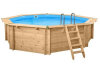Interline Holzpool Bali 8-Eck 6,55 x 1,36 m inkl. Eco Sandfilterset 8 m3