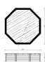 Interline Holzpool Bali 8-Eck 6,55 x 1,36 m inkl. Eco Sandfilterset 8 m3