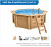Interline Holzpool Bali 8-Eck 3,55 x 1,16 m inkl. Eco Sandfilterset 4,5 m3