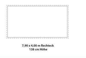Interline Holzpool Bali Rechteck 7,90 x 4,00 m inkl. Eco Sandfilterset 8 m3
