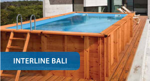 Interline Holzpool Bali Rechteck 7,90 x 4,00 m inkl. Eco Sandfilterset 8 m3