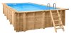 Interline Holzpool Bali Rechteck 7,90 x 4,00 m inkl. Eco Sandfilterset 8 m3
