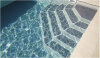 Schwimmbad Polystyrol Einbau Eckreppe Trapez