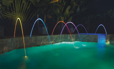 MagicStream Wasserbogen Einbausatz inkl. 12 V LED Beleuchtung