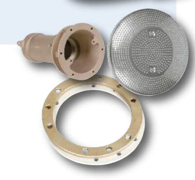 Ansauggehäuse DN 65, d 200mm, aus Bronze Salzwassergeeignet