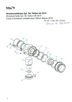 Fitstar Armaturenkörper für Taifun ab 2010 Bronze