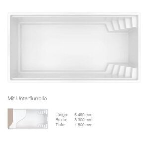 Aquacomet KFT GFK Fertigbecken Olympia 620 Protectorline