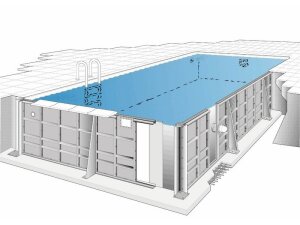 MTH SUNSTAR Schwimmbecken Einbauteile inklusive Wandausschnitte