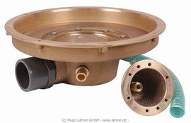 Fitstar Boden-Luftsprudelanlage Einbausatz mit Einbaunische für Unterwasserscheinwerfer Bronze