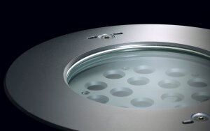 Wibre Schwimmbad-Scheinwerfer Standard Schutzart IP68 V4A-Edelstahl 1.4571 9 Multichip