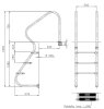 Treppe Elegance V4A nach DIN-Norm 3-stufig