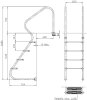 Treppe Elegance V4A nach DIN-Norm 3-stufig