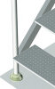 DIN Einbautreppe Edelstahl V4A nach DIN EN 13451-2 öffentlich 8 Stufen Höhe 200 cm