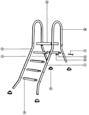 Schraubensatz VA zur Befestigung der Stufen für Hochbeckenleiter
