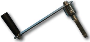 Bieri Getriebe mit Kurbel Handkurbel