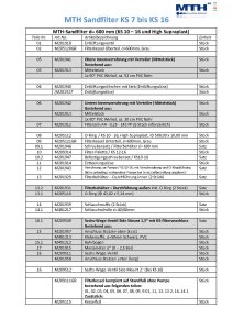 MTH Filter Verrohrung zur Pumpe / KS 7 + 9 mit Verschraubung und O-Ringdichtung