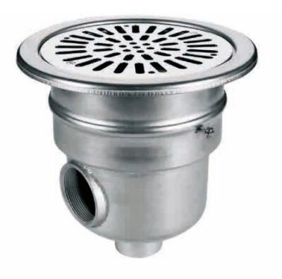 Astral Bodenablauf V4A Ø 23,8 cm 2"/1,5" IG für Betonbecken