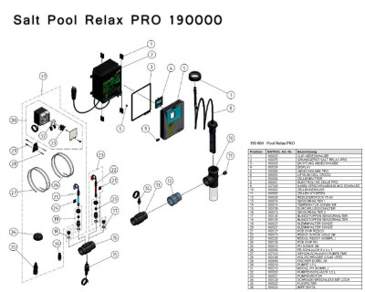 Bayrol Ersatzteil Salt Relax Pro Temperatur-Sonde mit 4 m Kabel