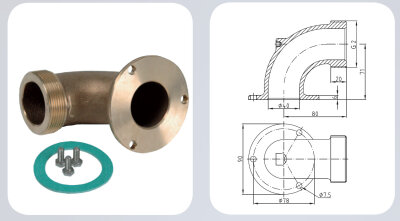 Fitstar Druckstutzen G2" 90° für RG-Pumpe 2,6kW FB 65