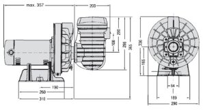 Sta-Rite Pumpe 5P2RC3 400 Volt 0,55  kW 8 m³/h