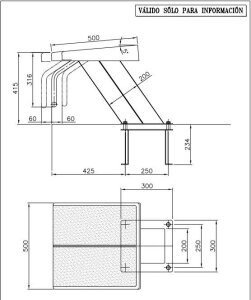 Startblock "Flex" V4A 700 mm