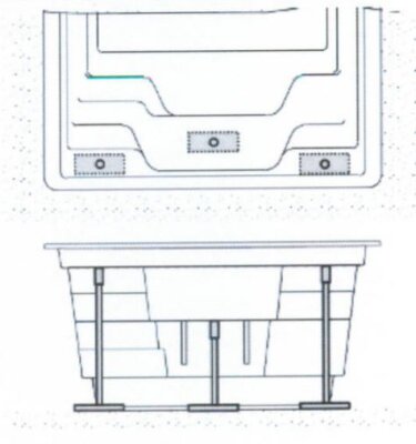 Zubehör Aquacomet einstellbare Treppen Stahlstützen