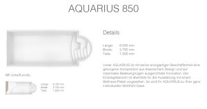 Aquacomet KFT GFK Fertigbecken Kalipso 850 Ceramicline