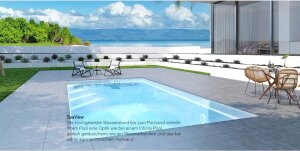 Aquacomet KFT GFK Fertigbecken Kalipso 850 Ceramicline