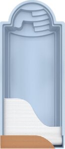 Aquacomet KFT GFK Fertigbecken Kalipso 850 Ceramicline