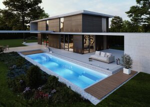 Aquacomet KFT GFK Fertigbecken GRAND DELUXE SPORT 1150 Protectorline