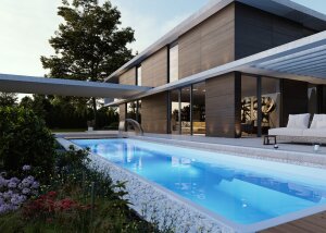 Aquacomet KFT GFK Fertigbecken GRAND DELUXE SPORT 1150 Ceramicline