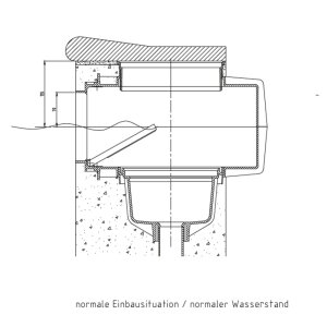 MTS V20 Skimmer ABScw ohne Flansch zum Anbau an...