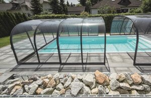 novacomet Schwimmbadüberdachung HARMONIE PLUS & HARMONIE