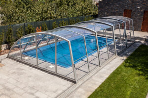 novacomet Schwimmbadüberdachung PRACTIC & PRACTIC PLUS