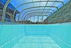 novacomet Schwimmbadüberdachung CREATIVE PLUS & CREATIVE