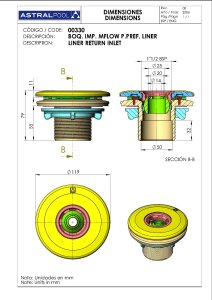 Astral Einlaufdüse Sand Multiflow 2" für Folien-/Fertigbecken