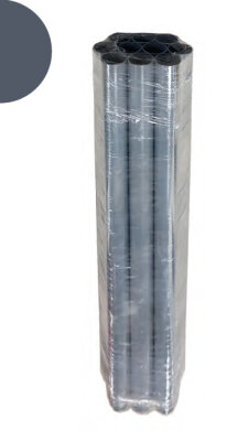 PVC Rohr grau Ø 90 mm PN 10 [2 m - 5 Rohrstücke]