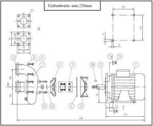 Lahme Pumpengehäuse Schnecke für PUMPE GSB 40