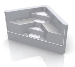 MTH SUNSTAR Polyester Treppe weiß