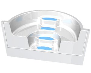 MTH SUNSTAR Polyester Treppe weiß