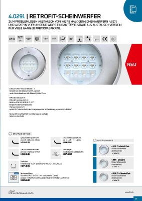 Wibre Retrofit-Scheinwerfer 12 POW-LED 3000K warm white 47 W 12 V-DC 5640 lm