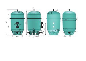 Meranus Sandfilteranlage Classic Plus 470 cm Speck...