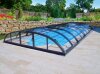 Alukov Schwimmbadüberdachung Azure Flat Compact Typ 1 - 3,25x6,42x0,75m Seiteneinstieg Links