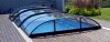 Alukov Schwimmbadüberdachung Azure Flat Compact Typ 4 - 3,75x7,62x0,80m Seiteneinstieg Links