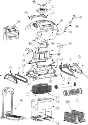 Dolphin Zahnriemen grau alle Modelle mit neuem Antriebssystem Plus+Pro+ProX+Plus Battery