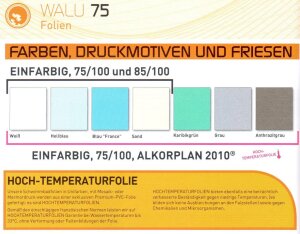 WALU 75/100 Alkorplan 2010 Hochtemperaturfolie bis...