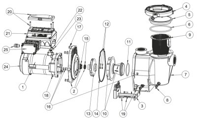 Pentair Vorfilterverschlußring Whisperflo + Intelliflo