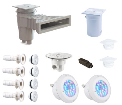 Astral Profi Paket Einbauteile Set für Schwimmbecken Standardskimmer