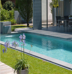 BALI Rechteckbecken Set Superpaket mit Ecktreppe Ravenna