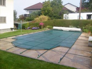 Happy Pool Sicherheitsnetz für Rechteckbecken Grün
